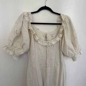 for love and lemons gabrielle midi dress For Love & Lemons Gabrielle Midi Dress in Ivory